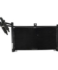 Heavy Duty Transmission Oil Cooler for Dodge Ram 2500 3500 1995-2001 with 5.9L Engine, black metal cooler with hoses