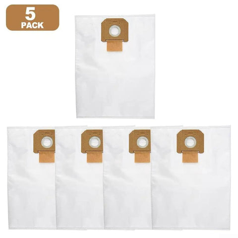 5 Pack Vacuum Filter Bags For GAS 35L AFC, GAS 35M AFC, And GAS 35L SFC Industrial Vacuum Cleaners nonwoven dust bags with reinforced edges