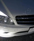 Close-up of Mercedes W204 with Error Free LED T10 Bulbs For Mercedes W204 C300 C350 Eyebrow And Eyelid Lights installed