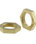 20 Pack One Eighth Inch Brass Flange Lock Nuts With Female Threads Gold Tone Thin Nut For Hardware Projects Durable Rust Resistant