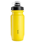 18 Oz Spill Proof Water Bottle For Camping And Outdoors, Easy Squeeze Hydration Bottle in yellow with black lid