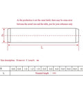 Diagram showing Go To Stainless Steel Dowel Pins, solid cylindrical with chamfered ends, dimensions and size variations from M1.5 to M12.