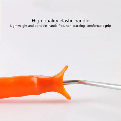 Close-up of the high-quality elastic handle of the 9 Inch Latex Floor Leveling Screed Roller Tool Heavy Hitter For Epoxy Floors.