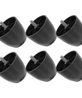 Six Pack Screw On Furniture Legs For Chairs And Sofas Made From Plastic And Zinc Alloy Easy Installation And Storage Replacement Feet