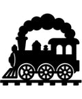 Locomotive Train Metal Wall Art Dope Vintage Style For Living Room Bedroom Office Black Finish 20 Inch Durable Outdoor Wall Decor