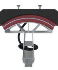 Fast Heating Cap Press Pad Element for Hat Heat Press Machine 5.5 by 3 in Aluminum Iron Silicone 110V, front view