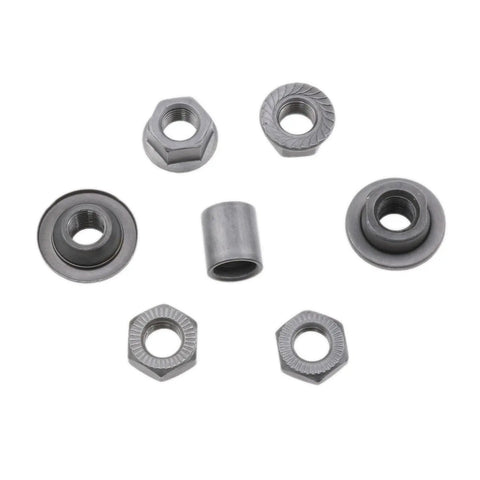 Black Beefy Three Eighths Inch Bike Rear Hub Axle 190mm Length Multi Speed Compatibility Durable Machined Steel Parts