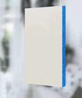 Top Shelf Sound Absorbing Acoustic Foam Panels For Recording Studio Wall Decor Upgrade Your Setup With Heavy Duty Noise Reducing Boards Odor Free Scratch Resistant Polyester Tiles Grigio 5Cm 50 Pack gray acoustic foam panel with blue edges.