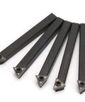 Amazon five-piece 1/4in indexable carbide turning tool bits with cemented tungsten carbide inserts for lathe turning
