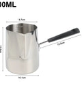 Stainless Steel Turkish Coffee Pot With No Fuss All Day Rust Resistant Build And Easy Pour Spout For Brewing Coffee Melting Chocolate Heating Milk Or Sauce In The Kitchen 900 Ml Capacity