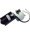 Beefy 12V PMDC Right Angle Gear Motor With Threaded Shaft High Torque 50 RPM Reversible Gearbox 30W DC Motor 6 Nm Rated Torque