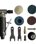 Precision Workhorse Pneumatic Angle Die Grinder 20000 Rpm 90 Degree Mini Sander Polisher Tool Kit With Four 2 Inch Sanding Discs parts layout