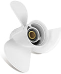 13x19 Aluminum Outboard Propeller For Yamaha Engines 60HP Through 130HP Right Hand 3 Blade 15 Spline White Boat Propeller