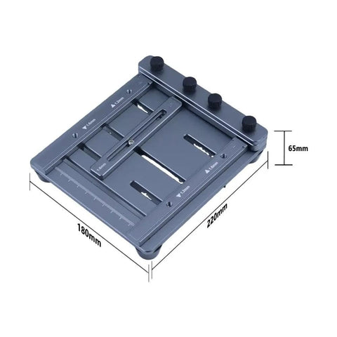 CNC Solder Paste Stencil Printer Kit With Dual-Sided PCB Fixture And Laser-Etched Scales, Tool-Free Clamping For SMT, Supports 0.8-11mm PCBs