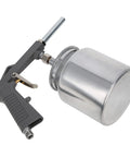 Heavy Duty Pneumatic Spray Paint Sprayer With 25 Oz Aluminum Cup For Automotive And Industrial Coatings Boss Grade Performance Smooth As Butter Pro Shop Tool showing the sprayer and aluminum cup.