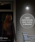 Led Plus Linkable Outdoor Flood Light With Motion Sensor For Driveways And Patios, 250 Watt Replacement, lighting up at night