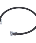 Heavy Duty Rubber Air Pump Pipe Tire Inflator Hose With Double End Connector 23.6 Inch Length For Car Tire Servicing, black rubber hose with metal ends