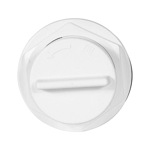 Top view of Transom Drain Plug Scupper Valve Stopper Dockside Must Have For Boats And Yachts Universal Accessory For Fish Wells Ice Chests