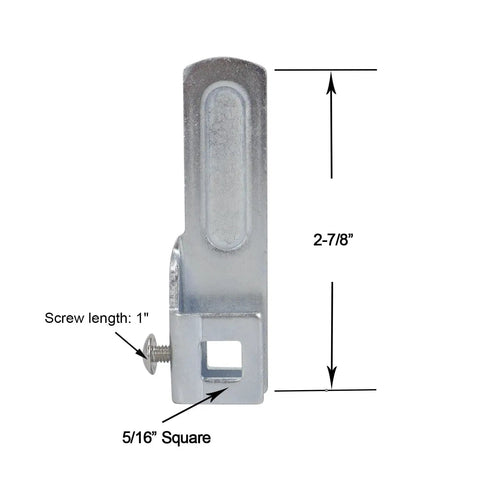 Heavy Duty Steel T Handle Cam Locking Cam For T Handle Locks Two Piece Set Left And Right Galvanized Construction Includes Screws