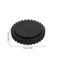8 Pcs Non Slip Rubber Scale Feet Replacement With M10 Leveling Bolts For Digital Kitchen Electronic Jewelry And Food Scales, black rubber foot, 5.3cm diameter