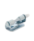 Carbon Steel Distribution Box Hinges With Soft Close Damping System For Concealed Base Cabinets And Racks, Stainless Finish, Quiet Hydraulic Self Close