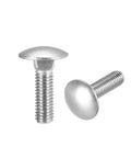 Heavy Duty 304 Stainless Steel Carriage Bolts M6x20mm 20 Pack showing round head and threaded shank, suitable for deck building.