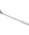 Automotive 90-Tooth Ratchet Wrench With Teardrop Low-Profile Head And Locking Flex Head, Nine-Position Adjustable