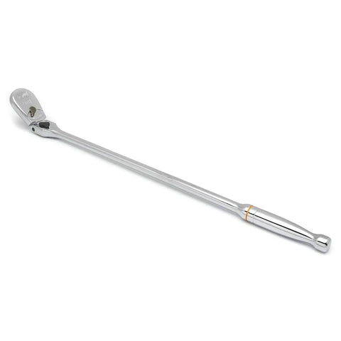 Automotive 90-Tooth Ratchet Wrench With Teardrop Low-Profile Head And Locking Flex Head, Nine-Position Adjustable