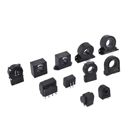 Built Tough EV Residual Current Sensor With Type B Leakage Detection For 11 KV EVC Chargers featuring various black sensor models.