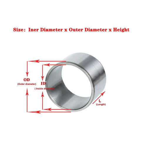 Built Tough Heavy Duty Steel Sleeve Bearing Bushing That Runs Smooth As Butter Ready To Roll With High Load Capacity And Zero Lag For Gritty Industrial Machine Applications At 4Mm Bore, showing dimensions and details.
