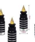 Close-up of magnetic fixture towers from Six Piece Soldering Helping Hands Set for PCB Boards ESD Safe Metal Magnetic Fixture Tower.