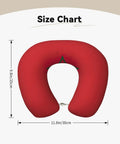 Morocco Flag Print U Shaped Travel Pillow With Slow Rebound Memory Foam Core Cervical Neck Support size chart