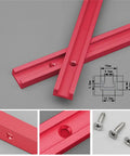 Beefy Aluminum T Track Miter Jig for Woodworking 300 to 600mm Range with T Slot design and screws for router tables