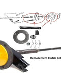 All In One Clutch Rebuild Kit With Friction Disc, Compression Spring, Throw Out Bearing And Spiral Roll Pins For Durable Replacement Fits Cub Cadet Lawn Tractors