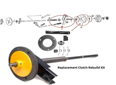 All In One Clutch Rebuild Kit With Friction Disc, Compression Spring, Throw Out Bearing And Spiral Roll Pins For Durable Replacement Fits Cub Cadet Lawn Tractors
