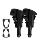 Front Windshield Washer Nozzle Set 2 Pack For Chrysler Dodge Ram Replaces 4805742AB 5113049AA 55077460AA 5303833AA 5116079AA