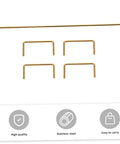Premium Gold Plated Satellite Stabilizer Wires For Mechanical Keyboards set of 5 stainless steel stabilizer wires for custom builds.