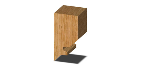Wood joint made using Carbide Tipped 45 Degree Lock Miter Router Bit With 3-1/8 Inch Large Diameter And 1/2 Inch Shank For 1/2 To 1-1/4 Inch