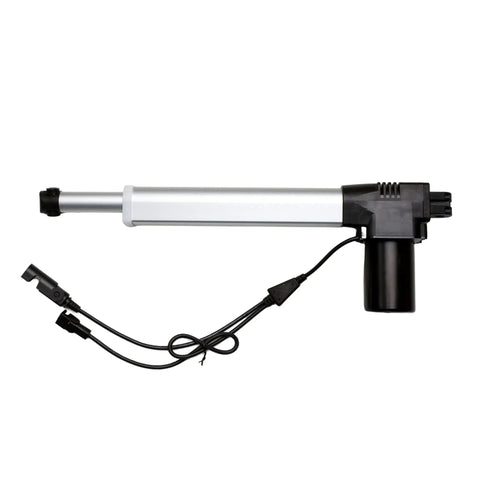 Power Recliner Motor Actuator Replacement R811A for RMT Sofa Lift Chairs, black actuator with cords visible, white background.