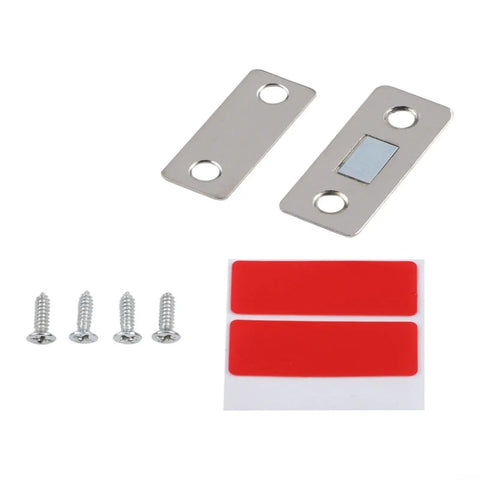 Magnetic Cabinet Door Catch And Closer Set For Cabinets And Drawers Keeps Doors From Slammin, Easy Install screws adhesive
