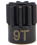 CSG32X09 Short 32P Steel Pinion Gear 9T For Axial RC Cars Upgrade Replacement Part HighStrength Alloy Pinion For Precision Tuning And Durable Performance In Pro RC Builds, showing close-up of 9T gear.