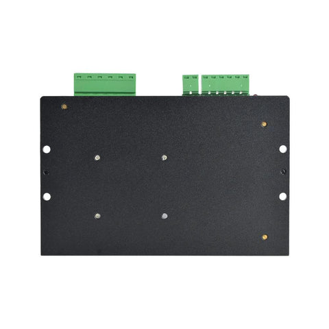 StepperOnline DM556T digital stepper driver module, black metal enclosure with green terminal blocks.