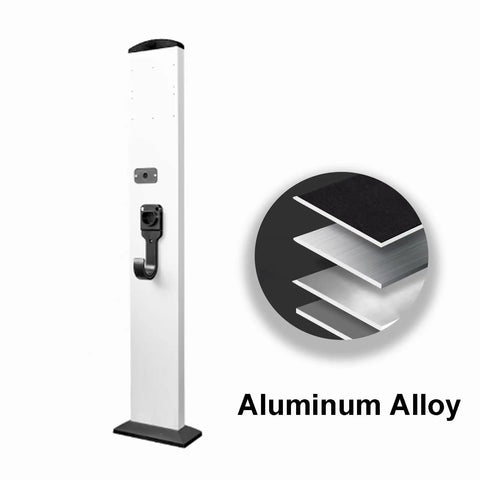Kickass EV Charger Station Box And Cable Keeper aluminum alloy charger stand with hook for keeping cords organized.