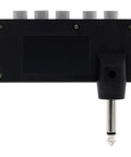 Side view of Portable USB Pocket Guitar Amp With Multi Effects Rechargeable Headphone Amp showcasing input jack and controls.
