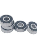 Deep Groove Ball Bearing 627-2RS 7x22x7mm Chromium Steel Shielded Double Rubber Cover, five bearings stacked