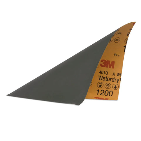 1200 Grit Wet And Dry Sandpaper Sheets 9 By 11 Inches, 5 Pack For Auto Body Repair, Waterproof Backing