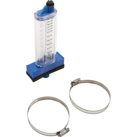 Top Mount Flowmeter for 2 Inch PVC Pipe, 40 to 140 GPM Range, Accurate Flow Rate Reading for Residential Pool Filtration Systems