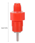 Red automatic chicken water nipple valve, 4cm size, designed for drip-free hydration in poultry systems, Game Dropping Drip Free Chicken Water Nipples 100 Pack Automatic Poultry Drinkers Slick Self Closing Valves Real Deal Setup Folks Swear By These Heavy Duty Barn Gear.