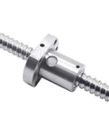 Close-up of Beefy 800mm Rolled Ball Screw Kit with 1204 Ball Nut for CNC Machines, durable steel rod detail.