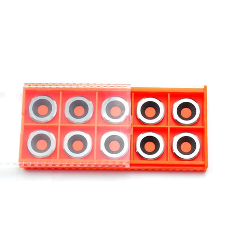 TANOMATE 5/8in round carbide replacement inserts in red 10‑pc organizer tray
